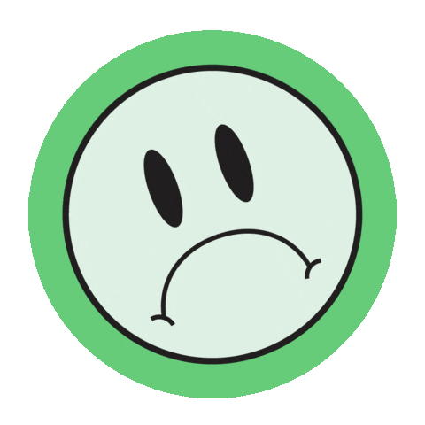 Sad Frown Sticker by Sentiment