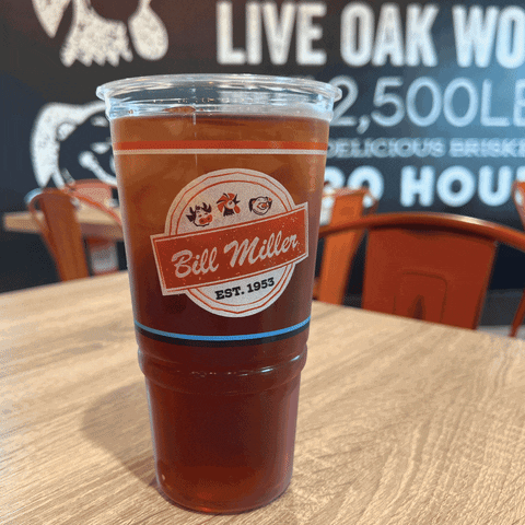 Iced Tea Cheers GIF by Bill Miller Bar-B-Q