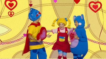I Love You Hearts GIF by Mother Goose Club