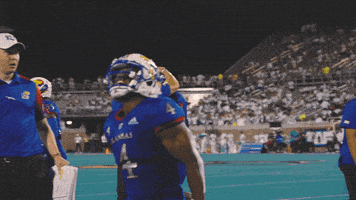 Kansas Football Jayhawks GIF by Kansas Athletics