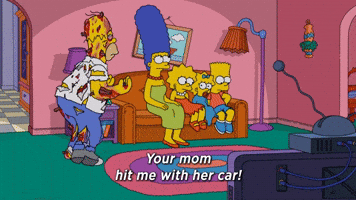 Homer Simpson Car GIF by AniDom