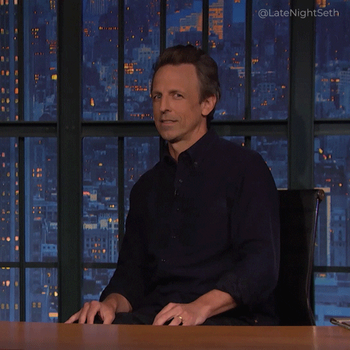 Seth Meyers Reaction GIF by Late Night with Seth Meyers