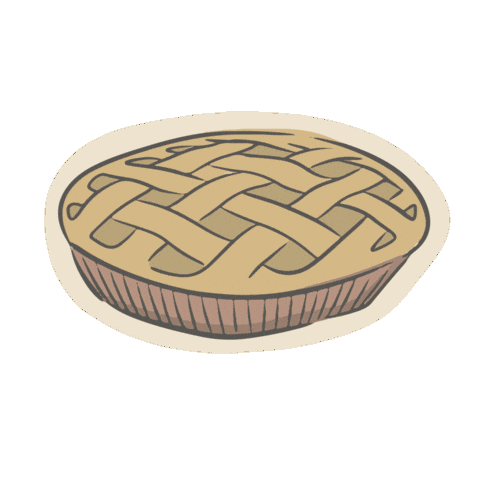 Jillian Harris Pie Sticker by The Jilly Box