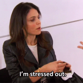 Stressed Real Housewives Of New York GIF