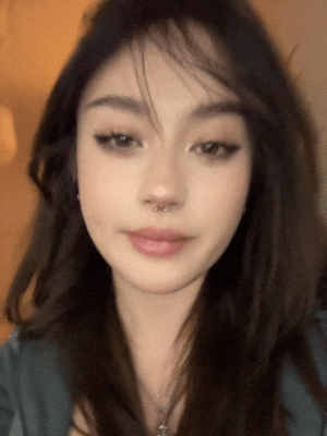 Interested Cute Girl GIF