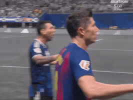 Robert Lewandowski Celebration GIF