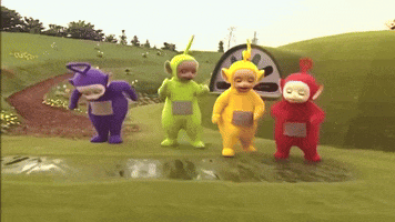 Jumping Rainy Day GIF by Teletubbies