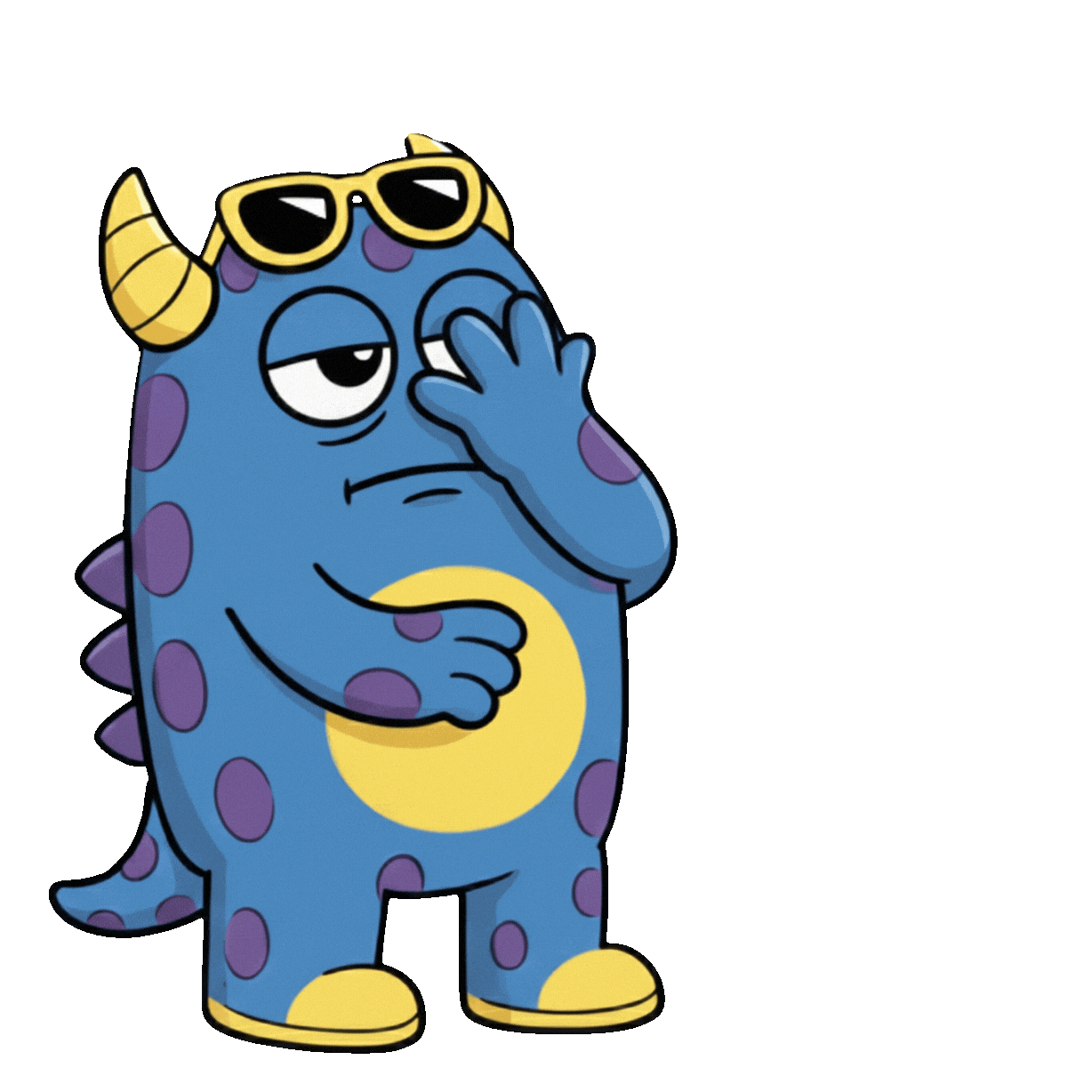 Tired Little Monsters Sticker