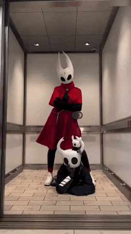 Hollow Knight Cosplay GIF