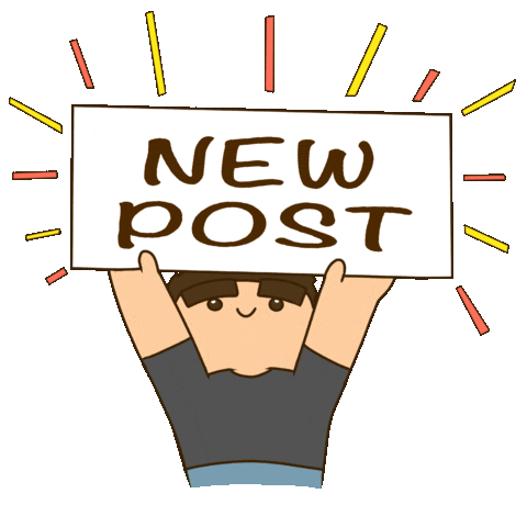 Excited Post Sticker