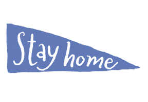Flag Stay Home Sticker