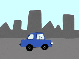 Driving Lets Go GIF by Barbara Pozzi