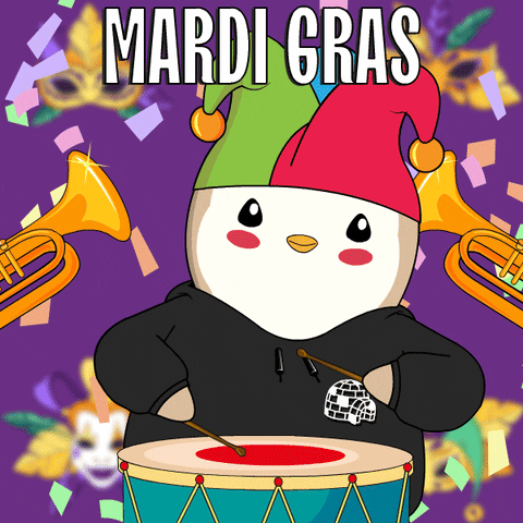 New Orleans Party GIF by Pudgy Penguins