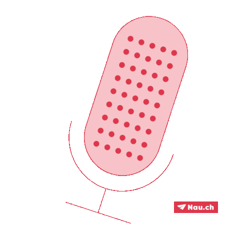 Podcast Microphone Sticker by Nau media AG