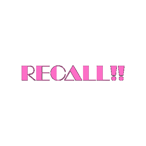 Recall Sticker by KAID