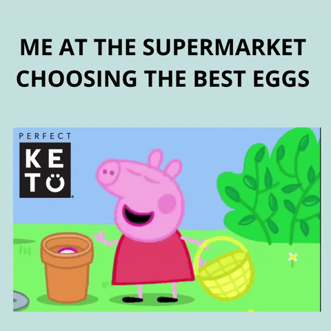 Peppa Pig Egg GIF by Perfect Keto