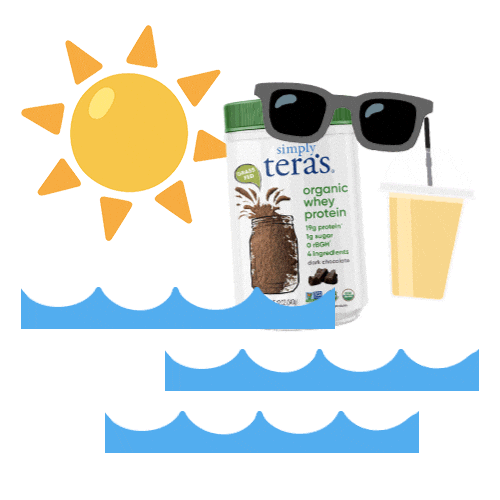 Whey Protein Summer Sticker by simply tera's