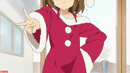 merry christmas anime gif