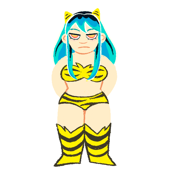 Urusei Yatsura Love Sticker