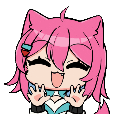 Happy Cat Sticker by Anime Onegai