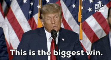 Donald Trump Win GIF by PBS NewsHour