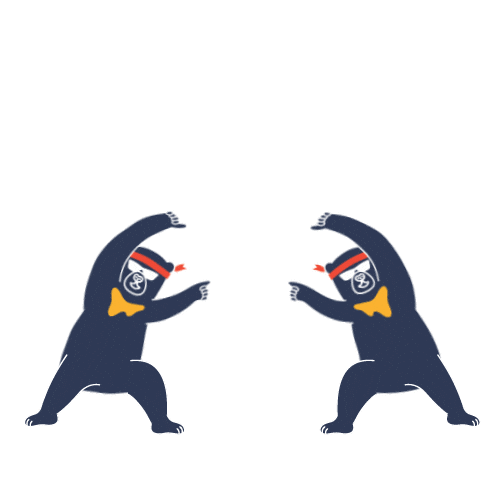Bask Bear Sticker