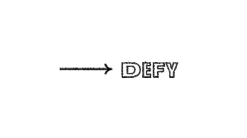 Defy Sticker by [ 2 one 5 ] Creative