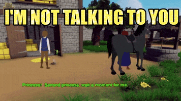 Not Talking To You GIF by Joy Everafter Stories