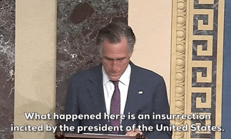 Mitt Romney Insurrection GIF by GIPHY News