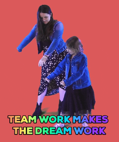 teamwork makes the dreamwork gif
