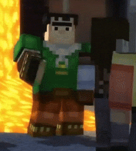 Minecraft Story Mode Dancing GIF