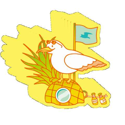 갈매기 Sticker by galmegibrewing