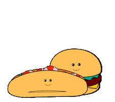 Burgers Love Sticker