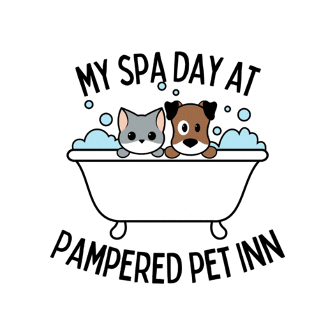 Houston Spa Day Sticker by Pampered Pet Inn