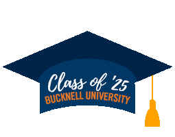 Celebration Hat Sticker by Bucknell University