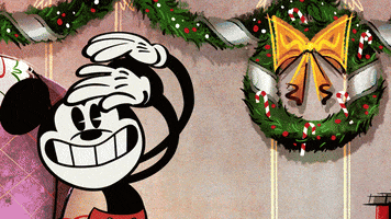 Celebrate Santa Claus GIF by Mickey Mouse