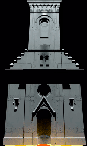 nanovjs projection mapping kosice biela noc nano vjs GIF