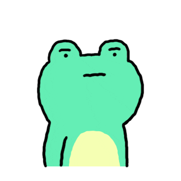 Sad Frog Sticker by moreparsley