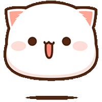 Cat Peach Sticker