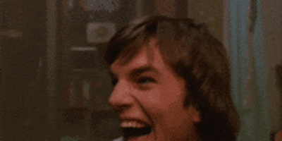 Ashton Kutcher Laughing GIF