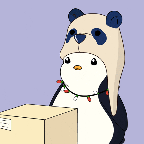 Christmas Gift GIF by Pudgy Penguins