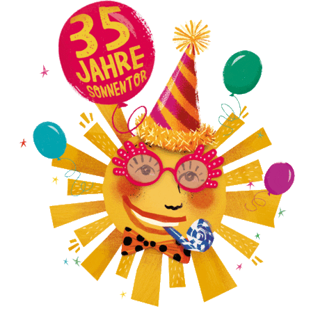 Sonnenschein 35Jahre Sticker by sonnentor
