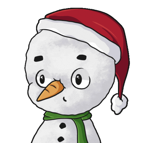 Santa Hat Snow Sticker