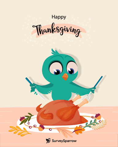 Thanksgiving Turkey GIF by SurveySparrow