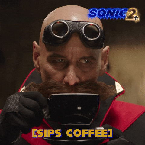 Jim Carrey Coffee GIF by Sonic The Hedgehog