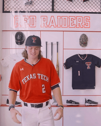 Gage Harrelson GIF by Texas Tech Baseball