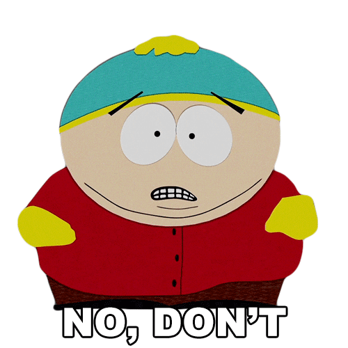 Eric Cartman No Sticker by South Park