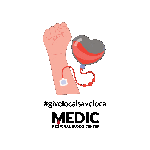 MEDIC Regional Blood Center Sticker