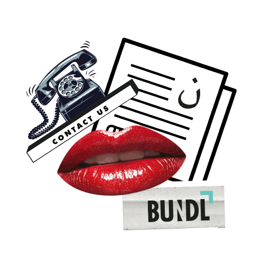 Art Love Sticker by Bundl Designs