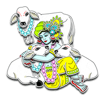 Hare Krishna Vegan Sticker
